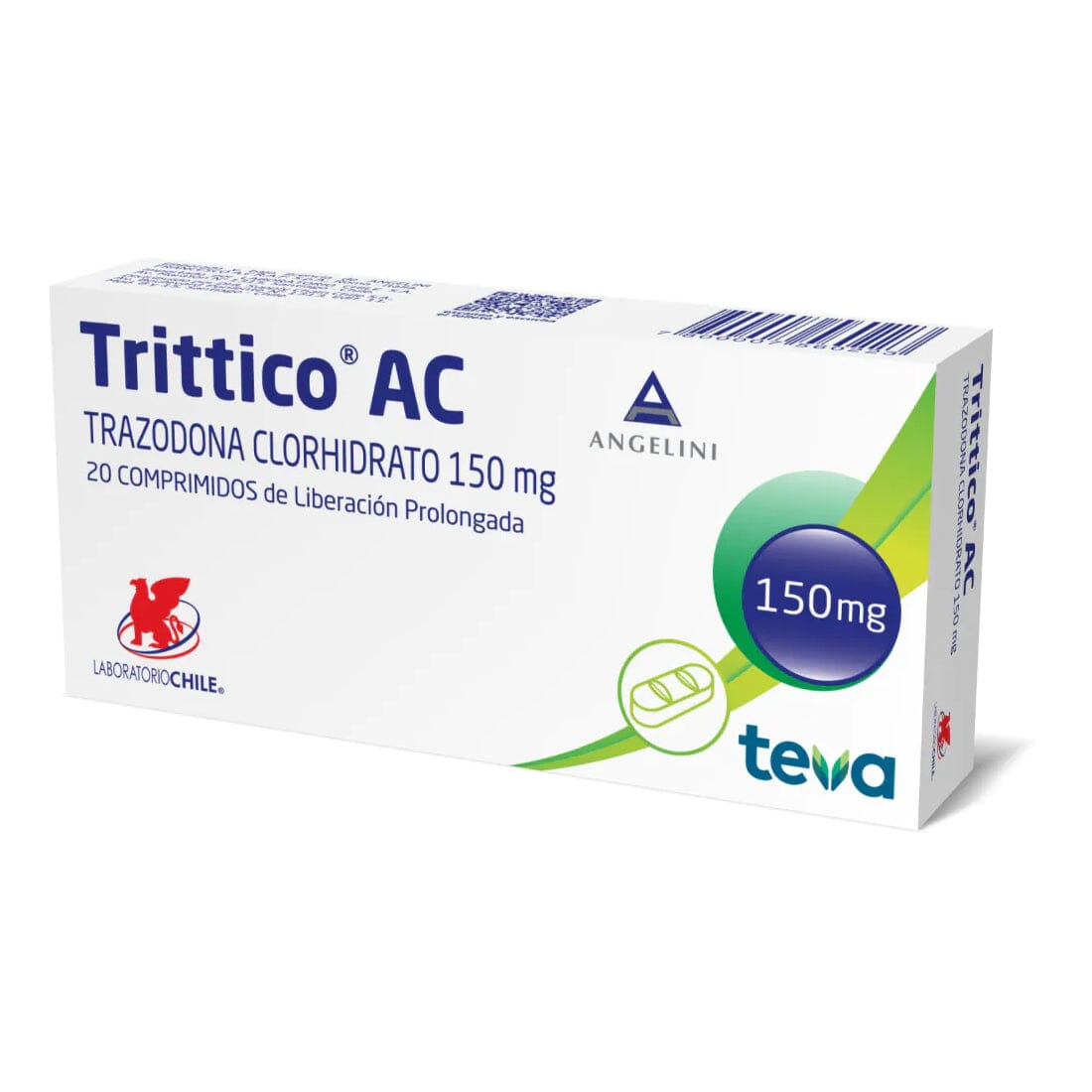 Trittico AC 150 mg x 20 comprimidos CHILE